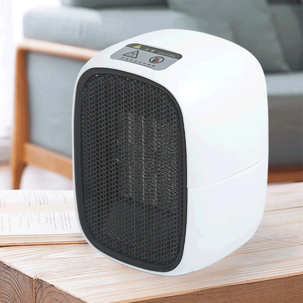 500W Warm Air Blower PTC Fast Heating Electric Heater 2-speed Heater Radiator Portable Quiet for Office Room Desk Indoor Use