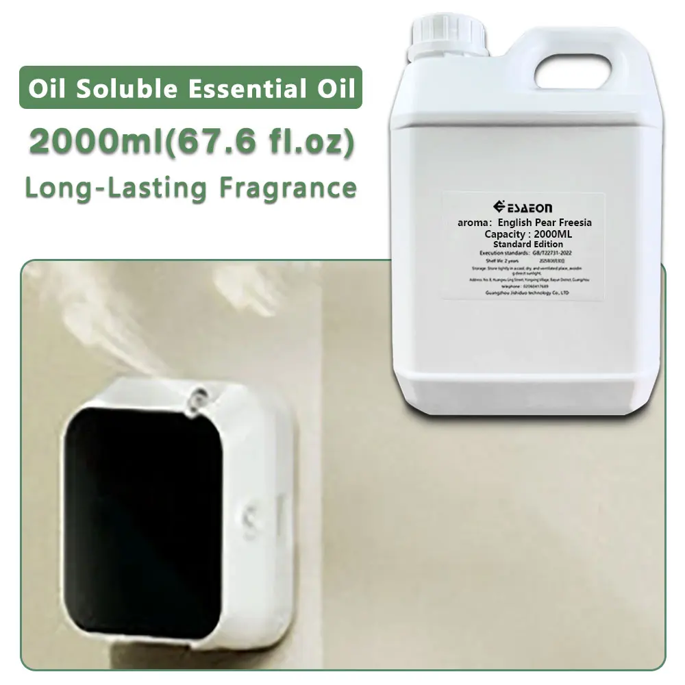 ESAEON Essential Oils - For All Waterless Aromatherapy Machines, Aroma Machine Oil, English Pear Freesia - 2000ML (67.6 fl.oz)