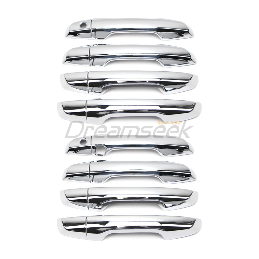 Door Handle Chrome Cover Stickers For Honda CR-V CRV 2017 2018 2019 2020 2021 2022 Decoration Trim With / Without Smart Keyhole