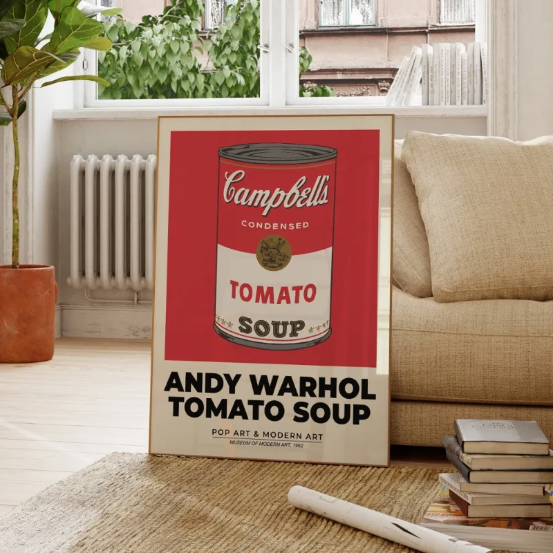 Andy Warhol Artwork Poster Banana Colorful Canvas Painting Pop Art Canvas Painting Print Nordic Wall Picture Living Room Decor