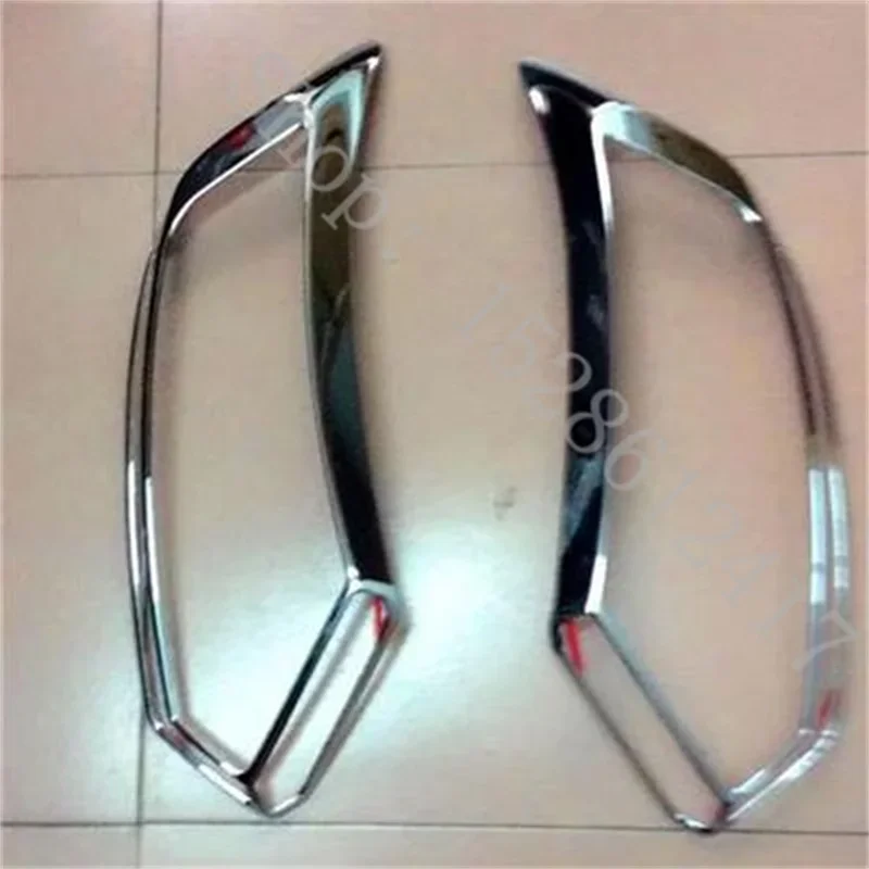 high quality ABS plating Front+Rear headlight Lamp Cover Decorative trim for Nissan X-Trail X Trail T32 2014-2016 Car styling