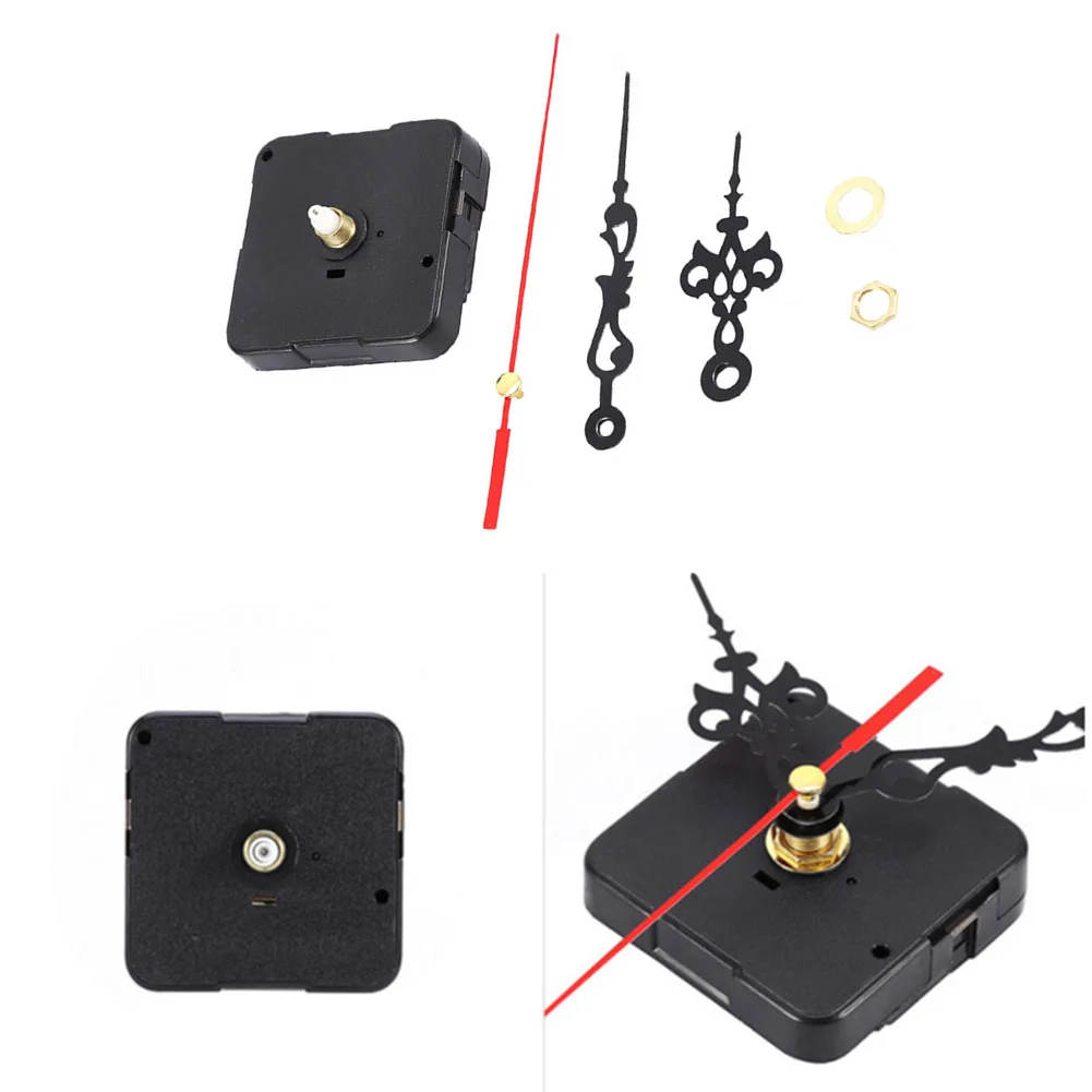 DIY For Wall Clock Movement Replacement Silent Quartz Mechanism with 12mm Shaft 5.5x5.5x1.5cm Battery Powered AA