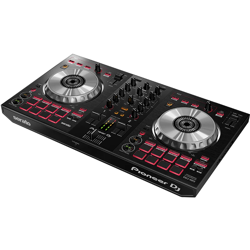 جهاز التحكم بالمعدات الصوتية Pioneer DDJ-SB3 Rekordbox DJ ذو التأثير المعدني لـ DJ الاحترافي