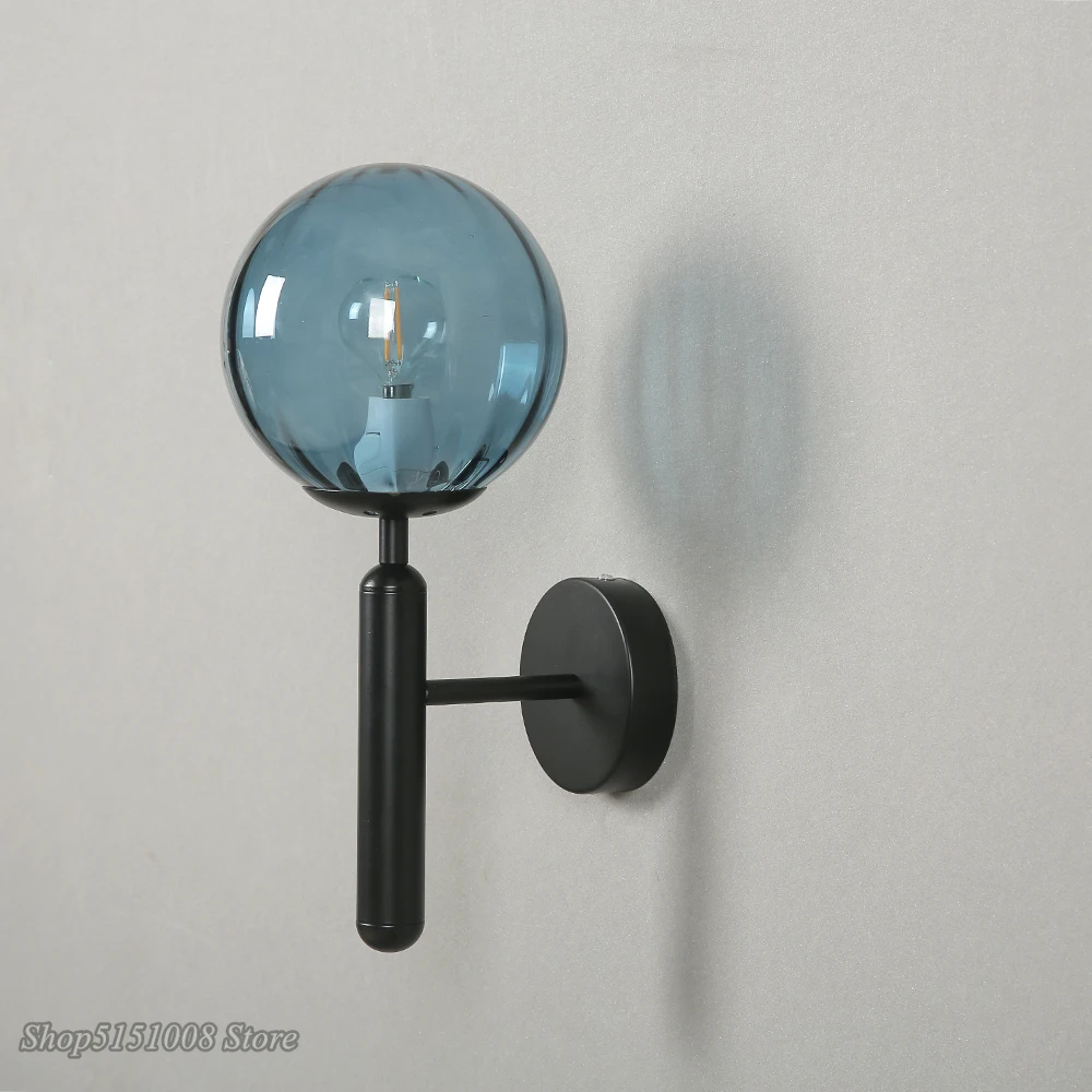 Nordic Wall Lamp Modern Bedroom Beside Glass Ball LED Wall Light Fixture Walllamp Lighting Bathroom Mirror Stair Light Luminaria
