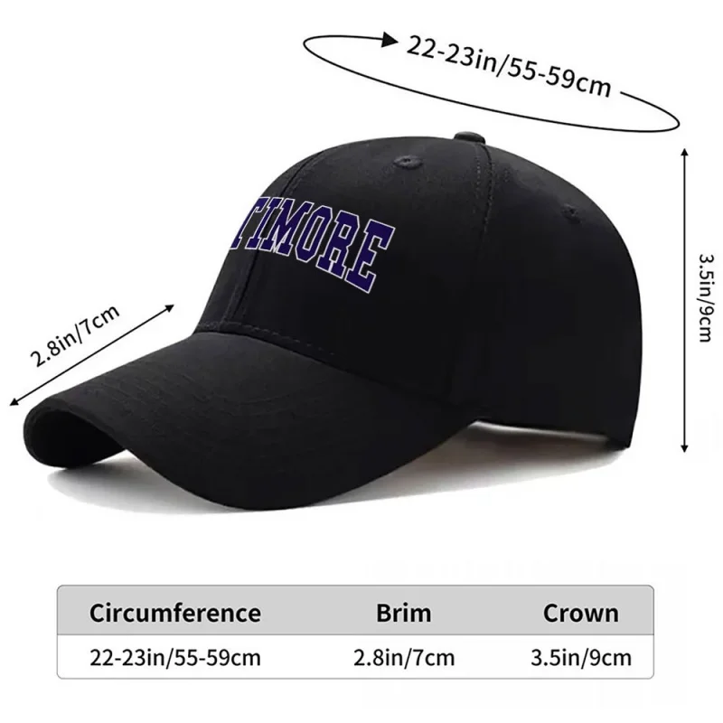 Baltimore Minimalist Light Baseball Cap – Lightweight Unisex Sports Hat for Weddings, Parties, Festivals, Daily Wear