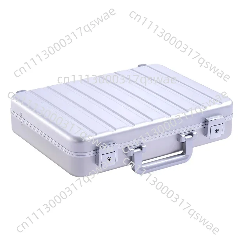 Luxury aluminum metal hard shell briefcase breathable laptop bag（17 inches）