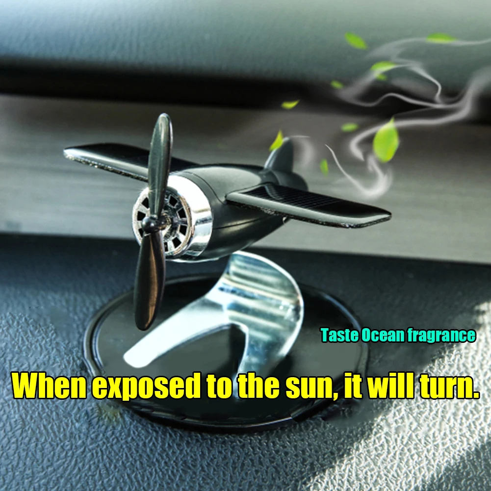 

Car Perfume Aromatherapy Car Solar Power Car Air Freshener Airplane Rotating Aromatherapy Oil Diffuser Lasting Fragrance