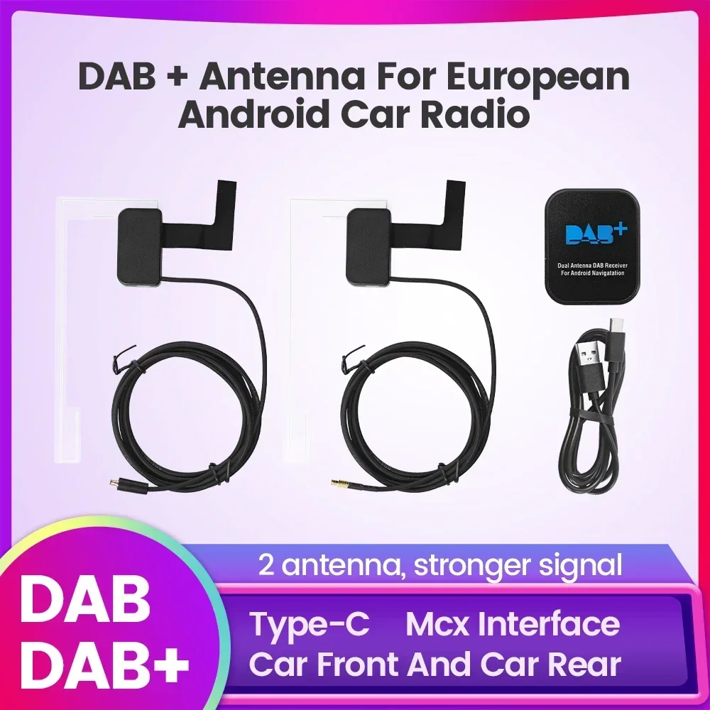 DAB Antenna DAB+ Modules MCX Adapter for European Digital Broadcasting Universal Android Car Radio GPS FM Stereo Receiver Player