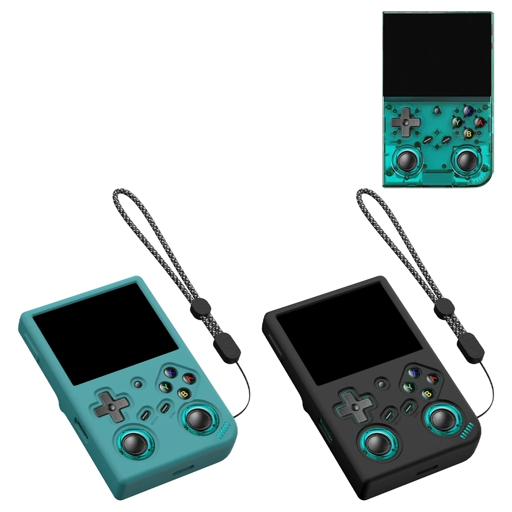 

For ANBERNIC RG 35XX Pro Game Console Silicone Case Drop Protection Simple Solid Color Case