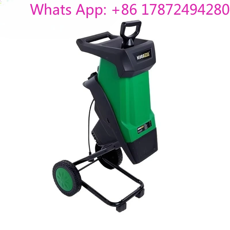 Easy-Operate Portable Electric Wood Chipper Home Orchard Mini Branch & Tree Trunk Shredder