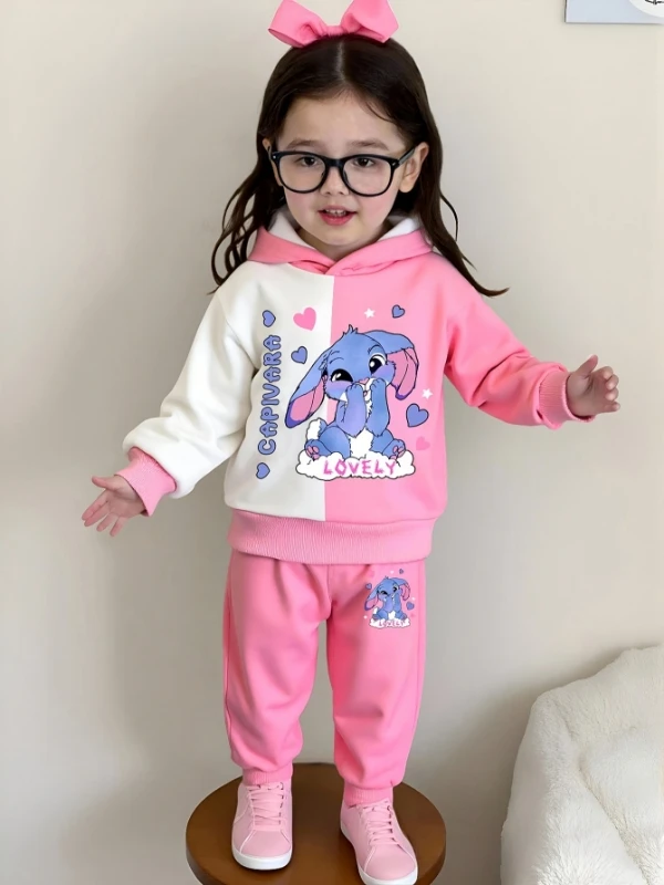 

Весенне-осенний комплект с капюшоном с героями мультфильмов для маленьких девочек и детей