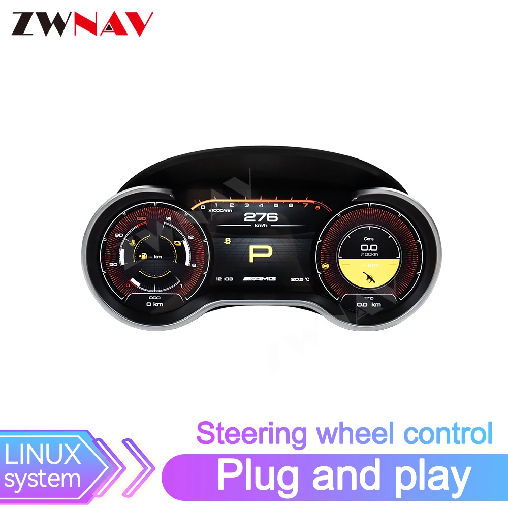 

Автомобильный ЖК-цифровой приборной панели для Mercedes-Benz R 2006-17 ML GL 2005-2010, автоматический спидометр, виртуальный прибор, панель, кабина