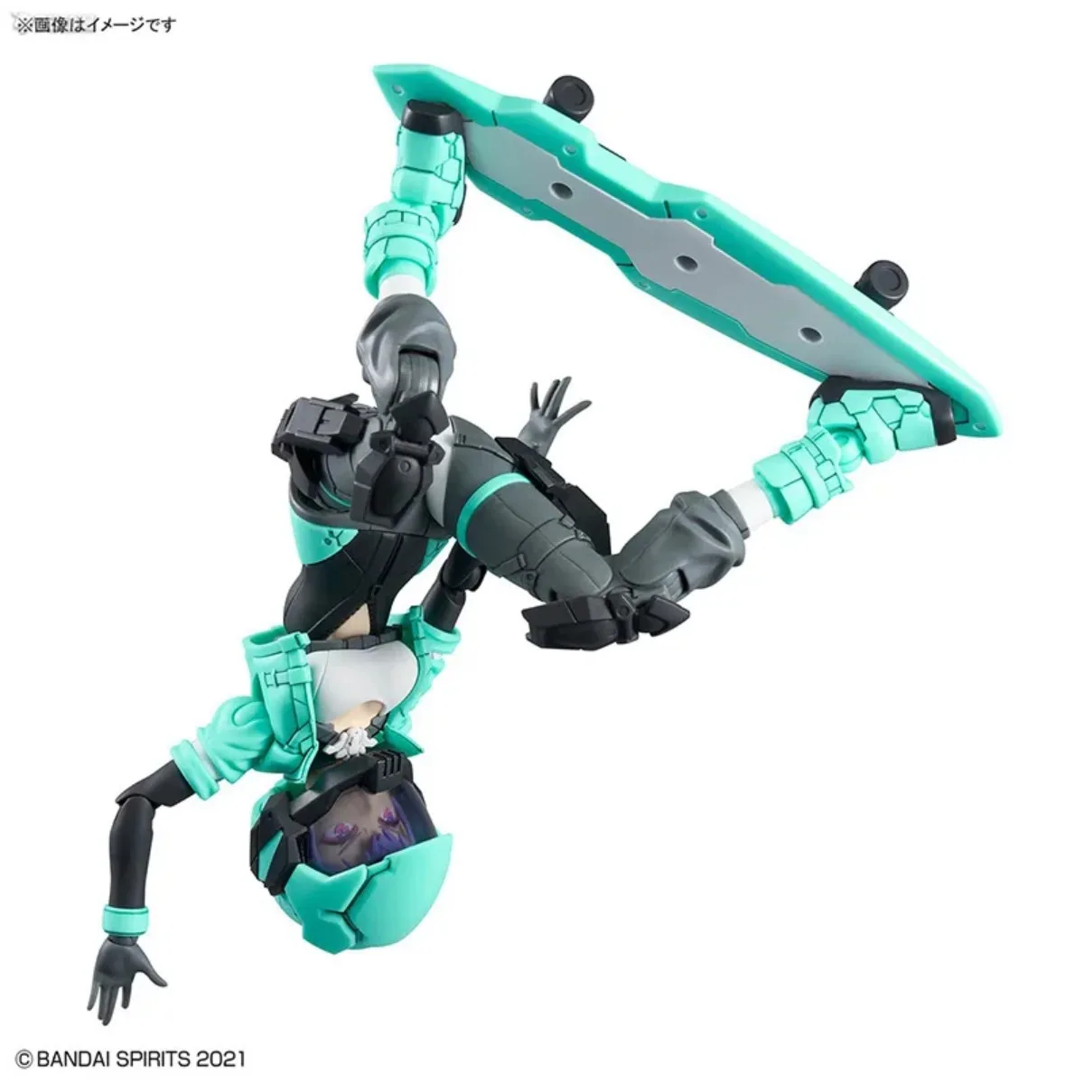 Bandai Original 30MS Anime Modellbausatz Rydira [Farbe A] Skateboard Kleidung Spielzeug Actionfigur Montagemodell Geschenk Weihnachtsgeschenk