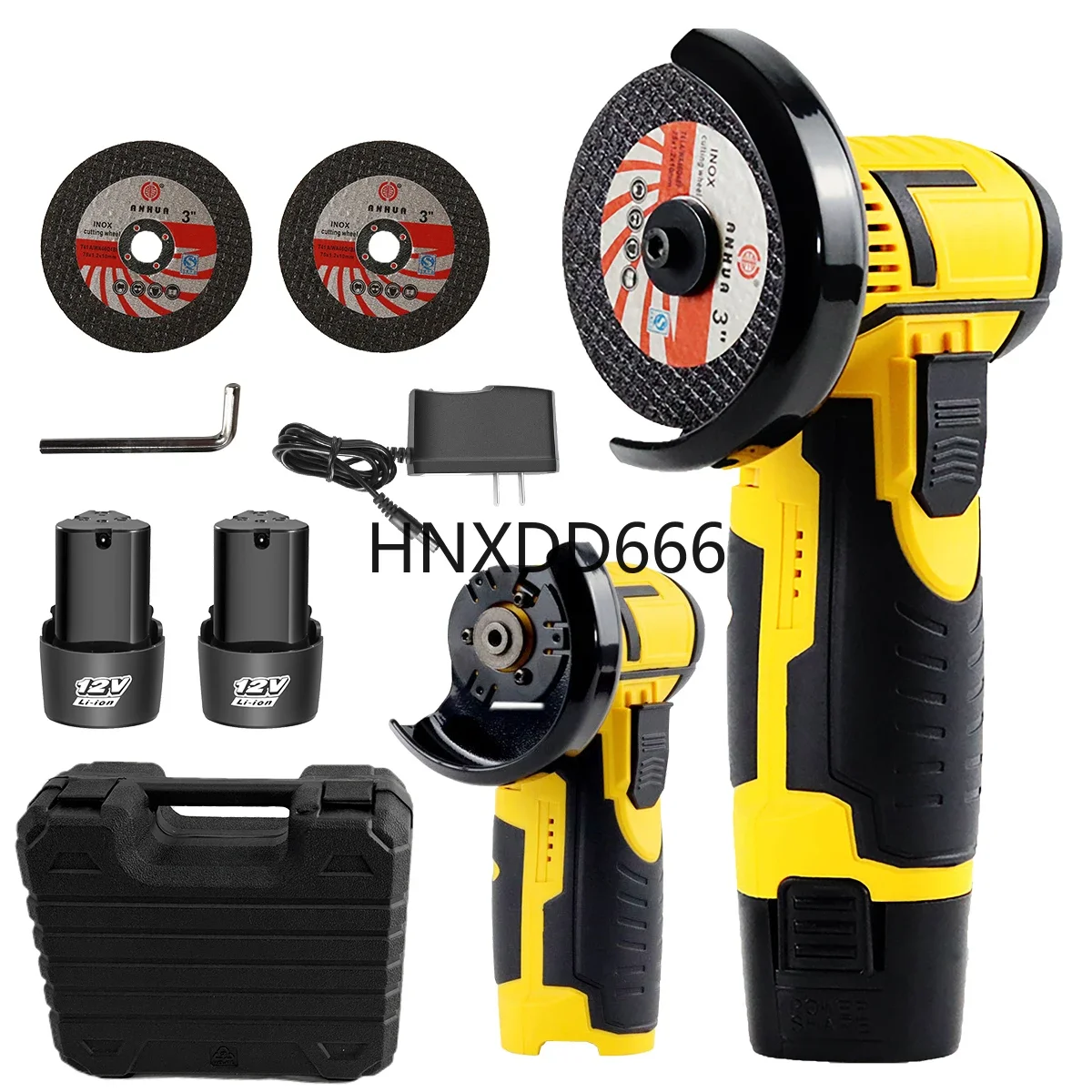 3inch Angle Grinder with 30000MAH Lithium-Ion Cordless Power Tool Cutting and Grinding Machine Polisher for Home