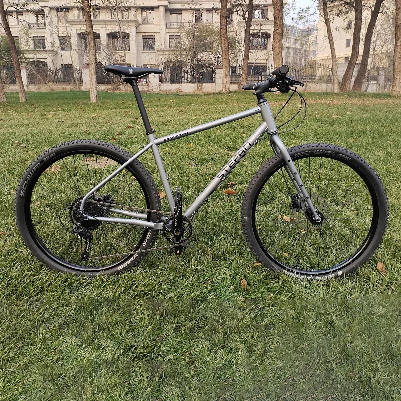 S/M/L Rennradrahmen aus Chrom-Molybdän-Stahl, Stahlrahmen, Gravel-Fahrradrahmen, kompatibel mit 27,5 Zoll/29 Zoll 700 x 50C Rad