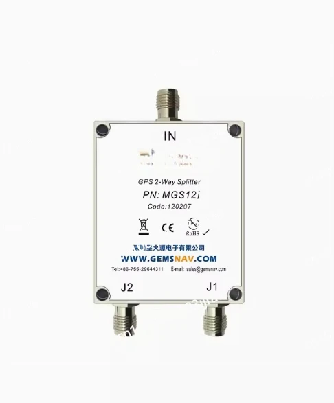 

MGS12, GPS One Point Two Power Splitter, GNSS Intelligent Two Power Splitter, N SMA TNC Type GPS Beidou Power Splitter