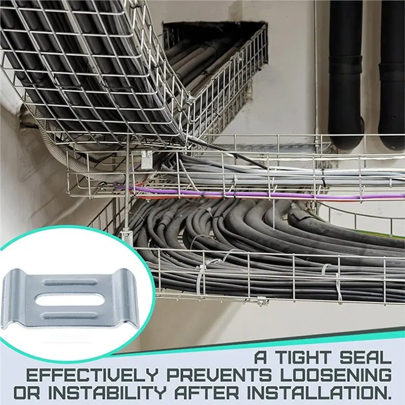 BMBY-30-Pack Cable Raceways Hold Down Clamps For 4Mm-6Mm Mesh Cable Trays
