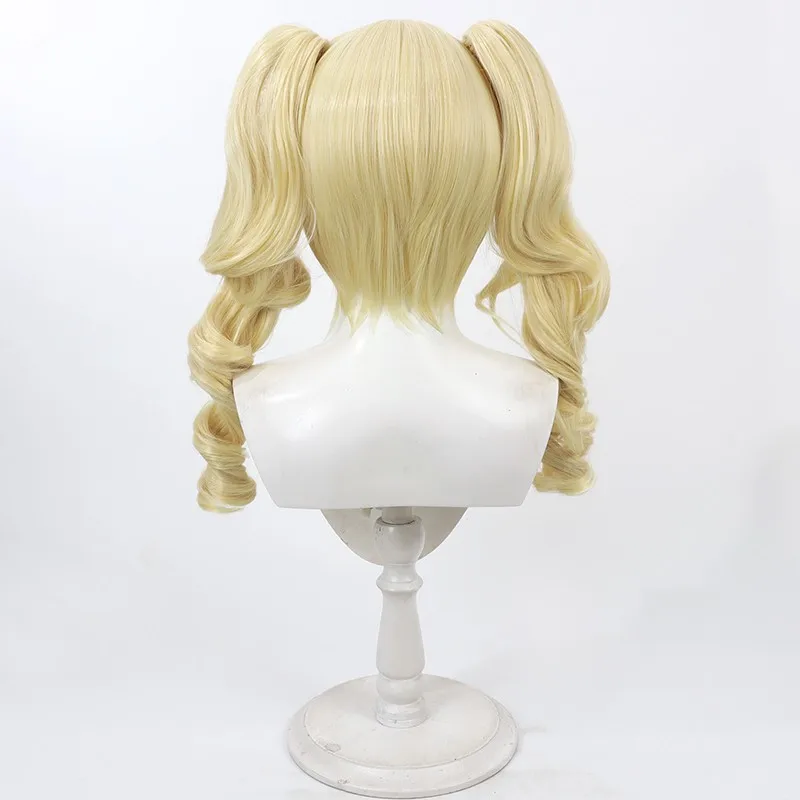 Identity V Mute Girl Stella Cosplay Wig, Eggy Party Collab, Detachable Twin Tails