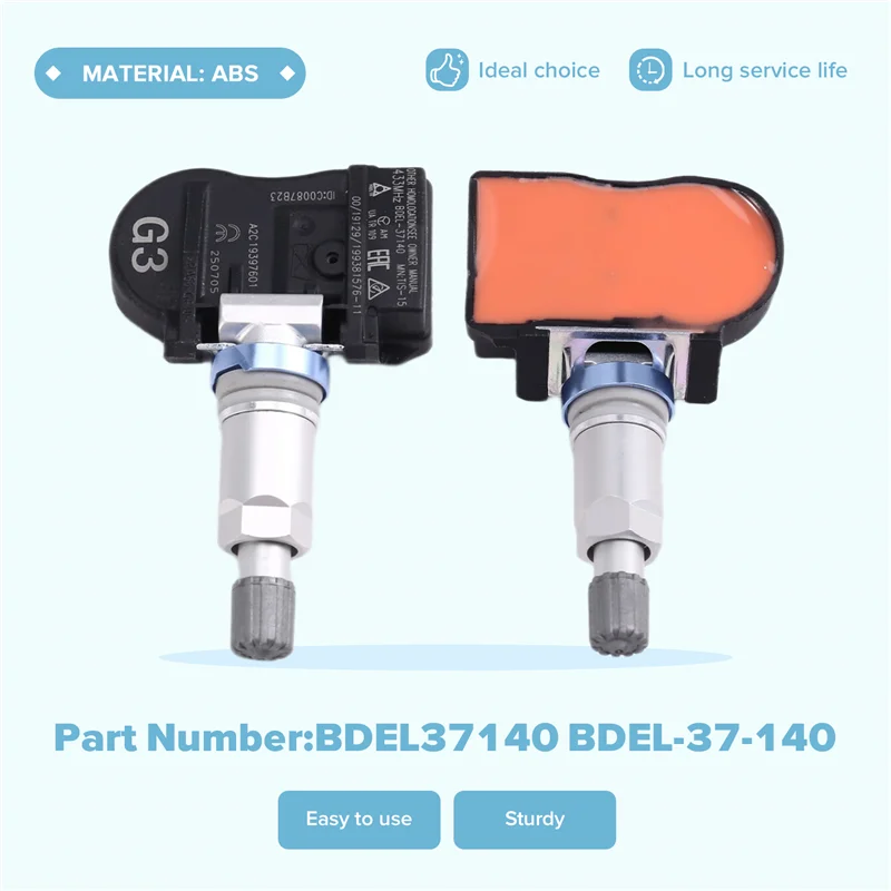 

A02Q-Car For Mazda 3 B-Hatch Xev CX-30 CX-5 CX-50 TPMS Tire Pressure Sensor 433Mhz BDEL-37-140 BDMC-37-140