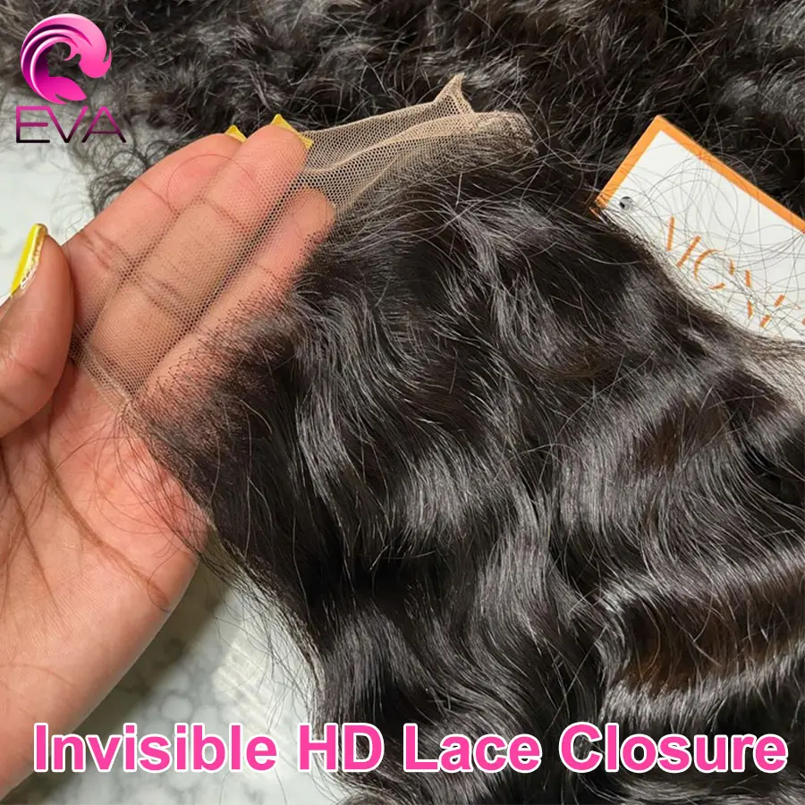 

Накладка для волос Eva Hair Body Wave из 100% натуральных человеческих волос, HD кружевная застежка 5x5/6x6, невидимая, как вторая кожа, HD кружевной фронтальный патч 13x6/13x4, предварительно сформированный, 100% натуральные человеческие волосы