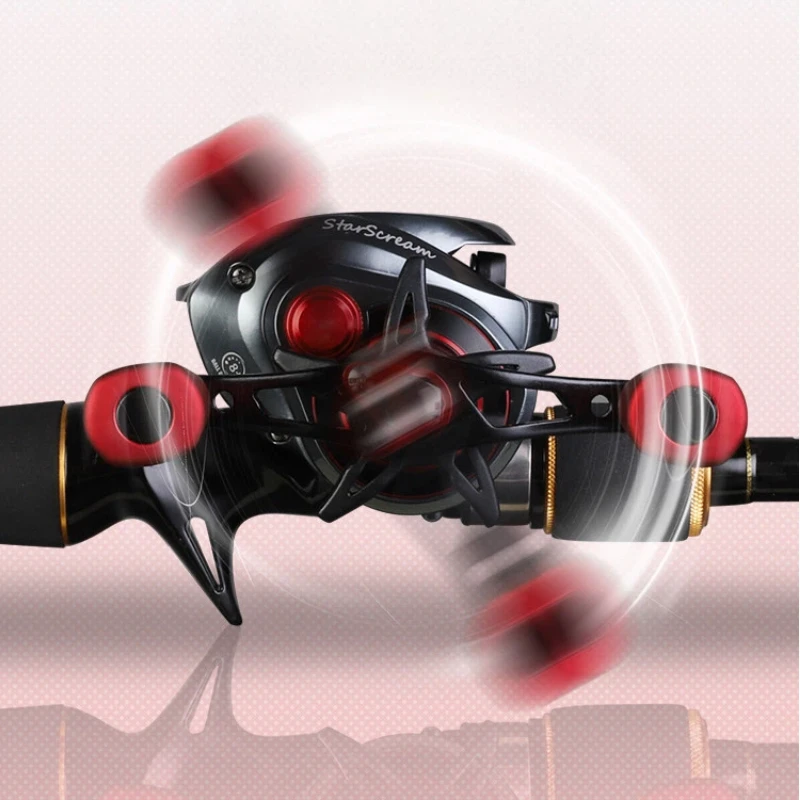 Red Spider Baitcasting Reel Anti Backlash Long Cast Snakehead Heavy Duty Saltwater Freshwater Fishing Wheel Lure Fishing Tackle 5
