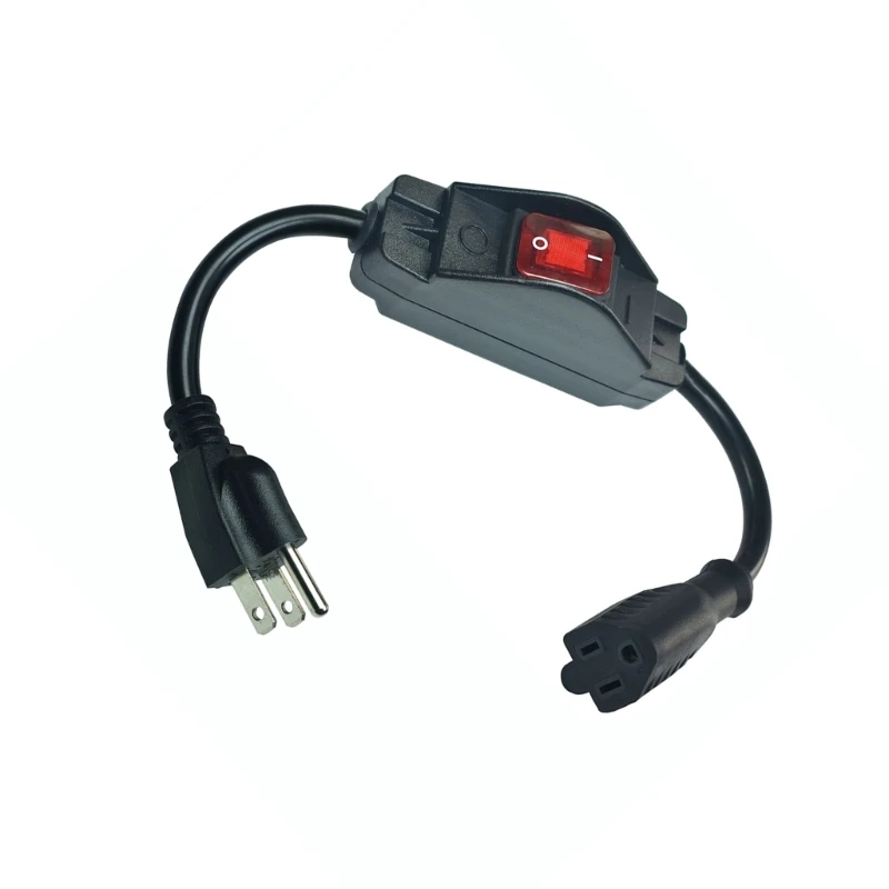 Prolunga per carichi pesanti a 3 poli Cavo prolunga alimentazione 16A 250V Controllo facile accensione/spegnimento