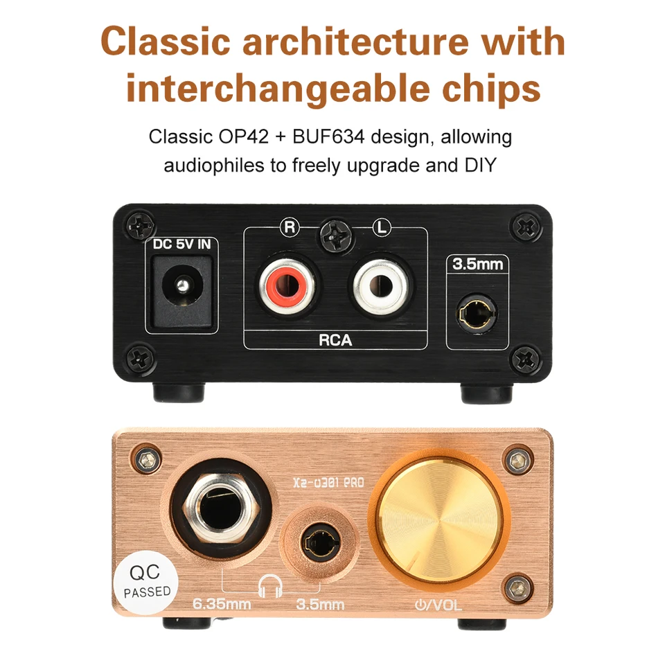 Xz-U301Pro DC 5V Class A Headphone Amplifier Hi-Fi Headphone