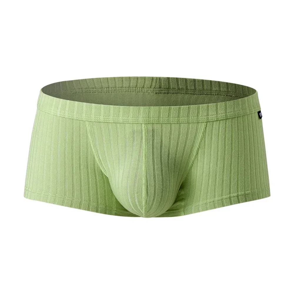 Mens Trunks Underpants Pouch Enhancing Low Waist Sweat Breathable Shorts Underwear Panties For Man 1pc