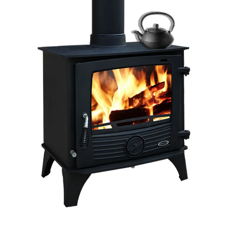 

【Hot】Modern Double Door Cast Iron Cook Burning Stove with Oven Freestanding Wood Burning Fireplace for Living Room Indoor Design