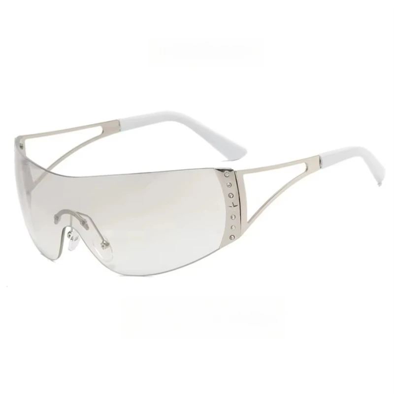Cyberpunk Y2K Fashion Women's Sunglasses Frameless All-in-One Street Trend Party Accessories