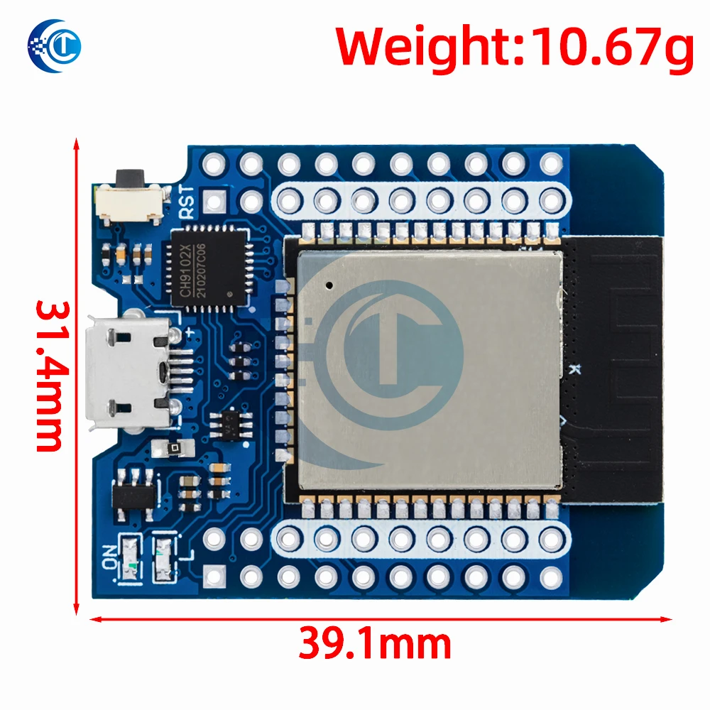 For Wemos Mini D1 ESP8266 ESP32  CH9102X  ESP-32S WIFI Bluetooth CP2104 Development Board Module For Arduino With Pins