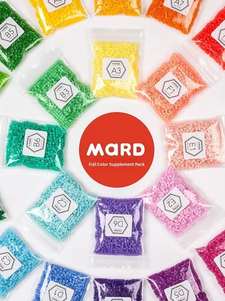 High Quality 221 Color Bean Blend 26mm Small Beans Supplementary Pack Mard Color Full Set Star Fusion Bean Puzzle Toy