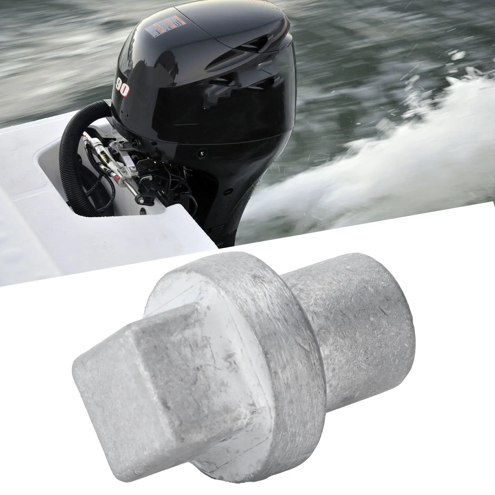 Zinc Alloy Anode Block 67F‑11325‑01‑00 Replacement For Yamaha Outboard 75 90 115 150 200 225 250 300 350HP