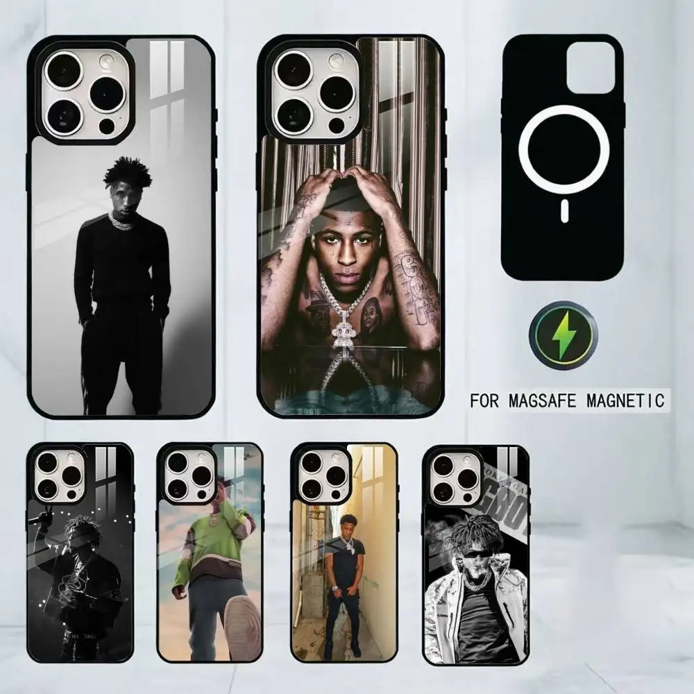 

YoungBoy Never Broke Again Phone Case For iPhone17,16,15,14,13,12,11 Plus,Pro Magnetic with Magsafe Wireless Charging