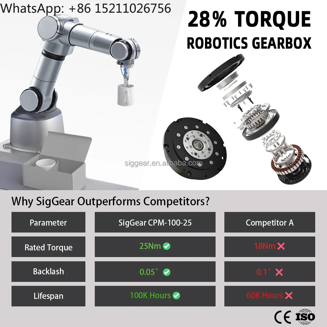 Precision Robot Joint Module Cycloidal Gear Reducer Motor for Bionic Robot & Robotic Arm Custom Product R&D Source Factory