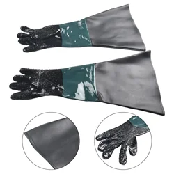 1 Pair PVC Sandblasting Gloves 11.8