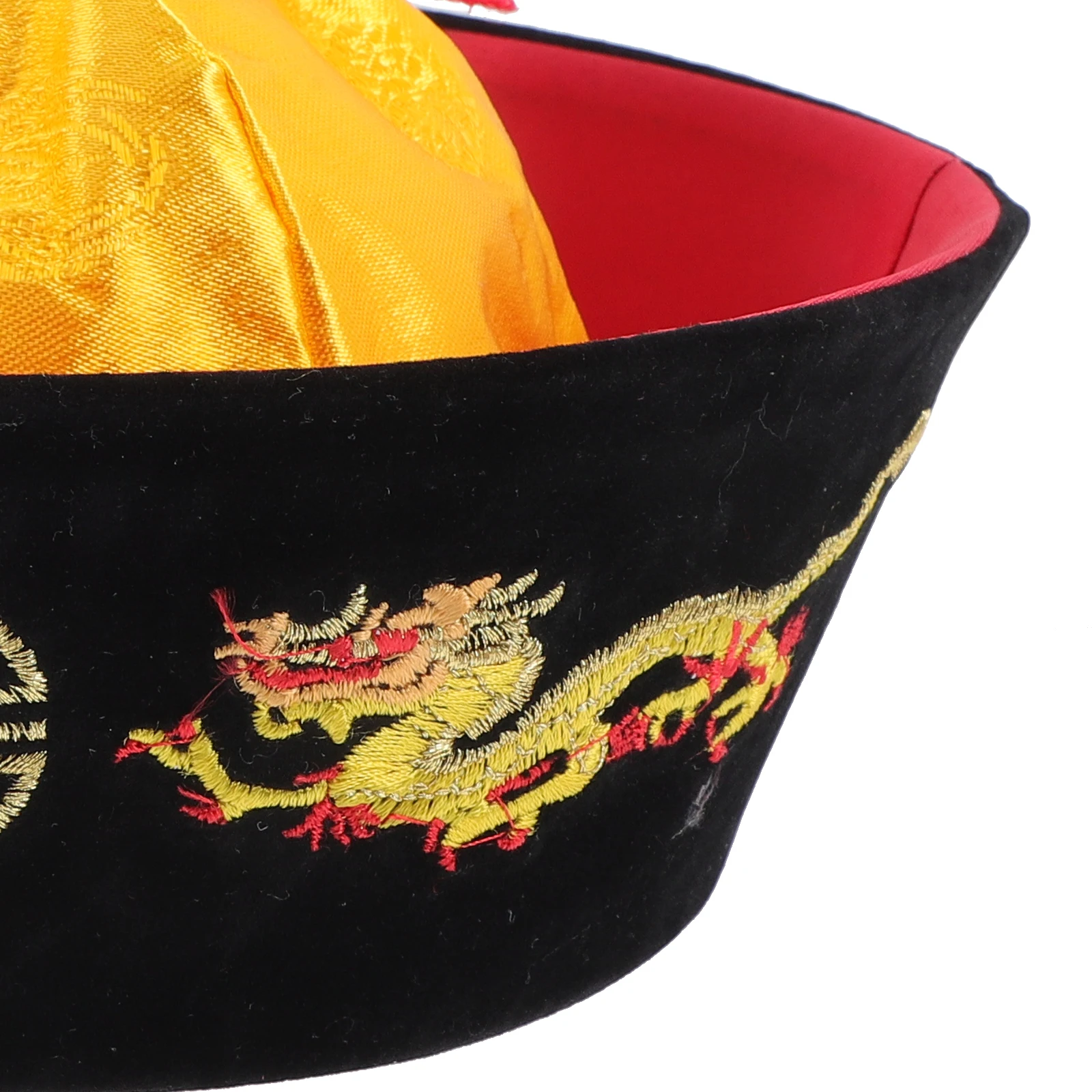 Chinese Style Ponytail Oriental Braids Hat For Cosplay Party Performance Costume Prop Qing Royal Court Headdress Festival