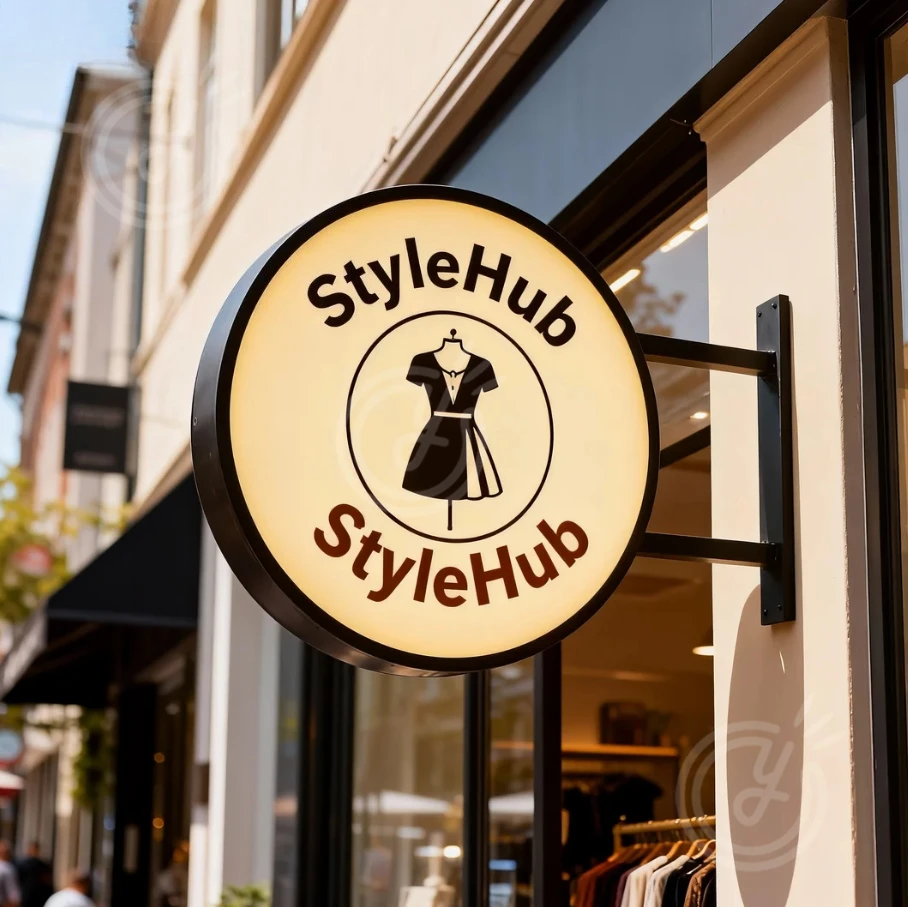 맞춤형 원형 라이트 사인 박스 상점 전면 백라이트 LED 블레이드 양면 방수 야외 크리스마스 맞춤형 벽 스타일라이트박스