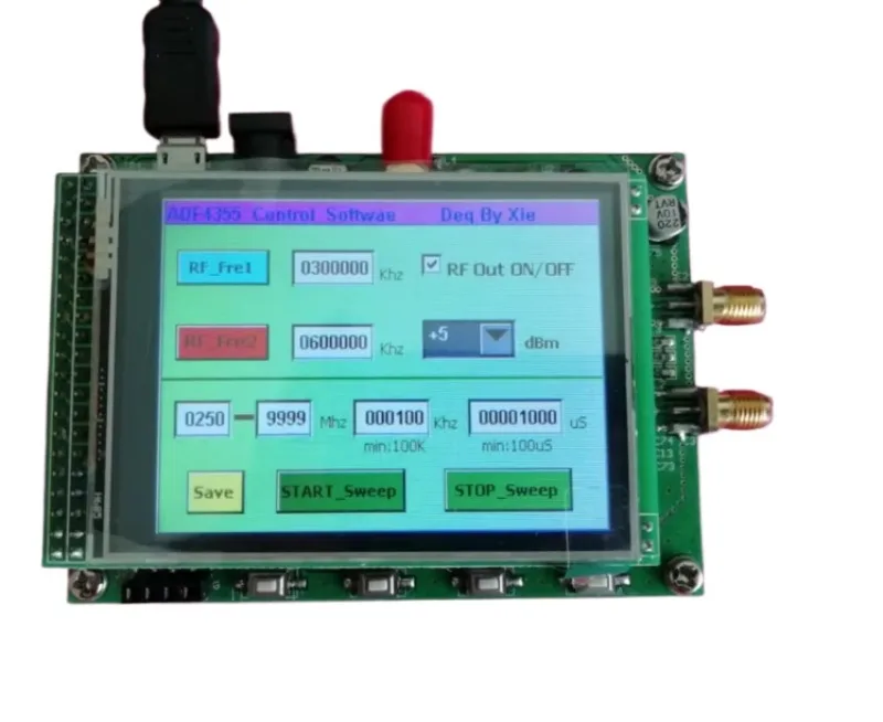ADF4355 / ADF5355 Module 3.5-inch Capacitive Color Screen RF Signal Source VCO Microwave Frequency Synthesizer Original