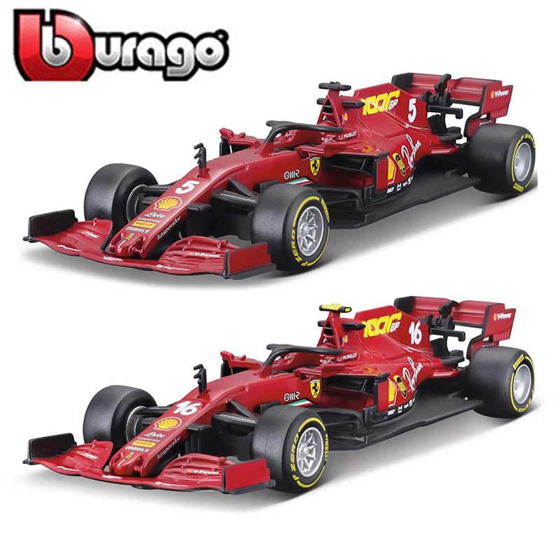 

Bburago 1:43 Ferrari 2020 SF1000 SF90 SF71H SF16H #5 #7 #16 F1 Racing Formula Car Static Simulation Diecast Alloy Model Car