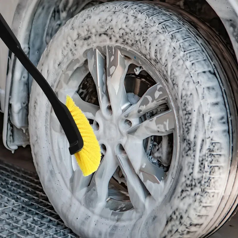 Wheel Rim Detailing Brush, Car & Truck Tire Cleaning Tool