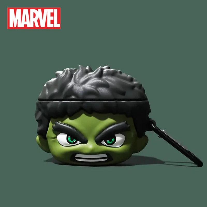 

Marvel Hulk Earphone Case Avengers Superheroes Airpods 1 2 3 4 Pro Apple Wireless Bluetooth Silicone Headphone Cover Friend Gift