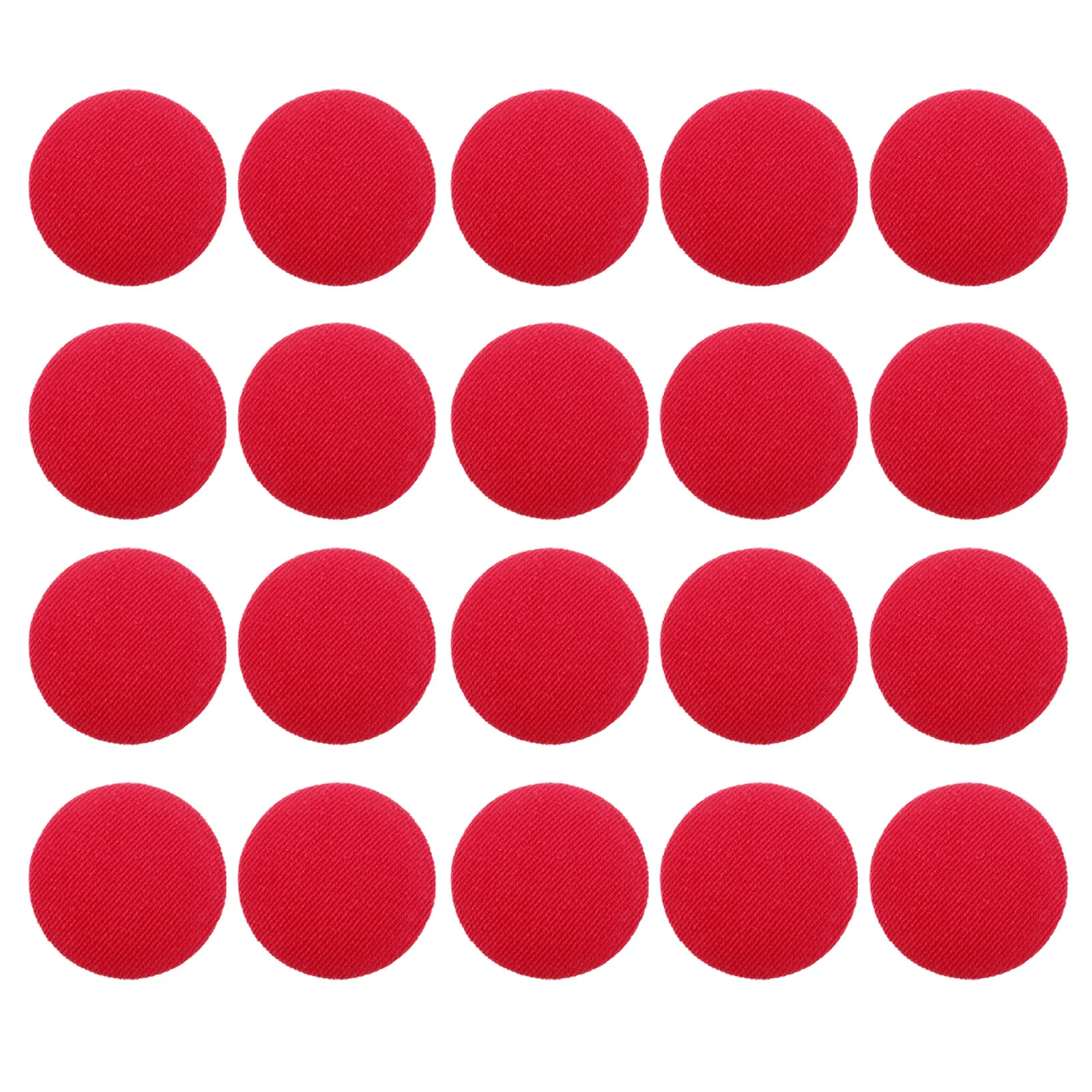 20Pcs Round Fabric Covered Buttons Soft Touch Design for Coats Jackets Blazers Replacement Buttons for Sewing DIY Crafts