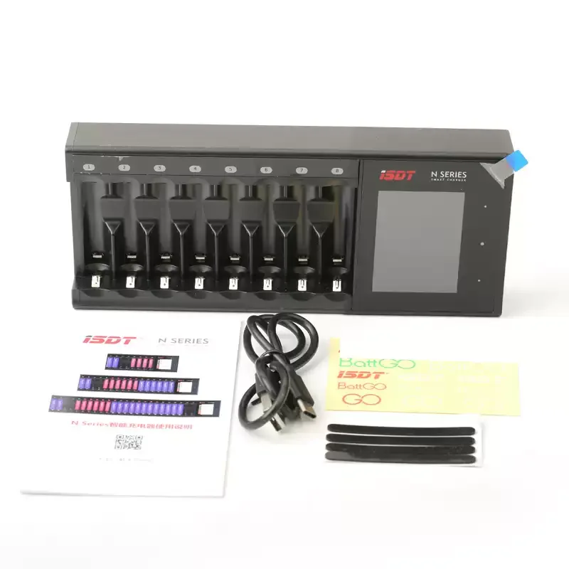 ISDT N8 N16 N24 AA AAA Battery Charger DC Smart Battery Charger For Battery of Li-lon LiHv Ni-MH Ni-Cd LiFePO4
