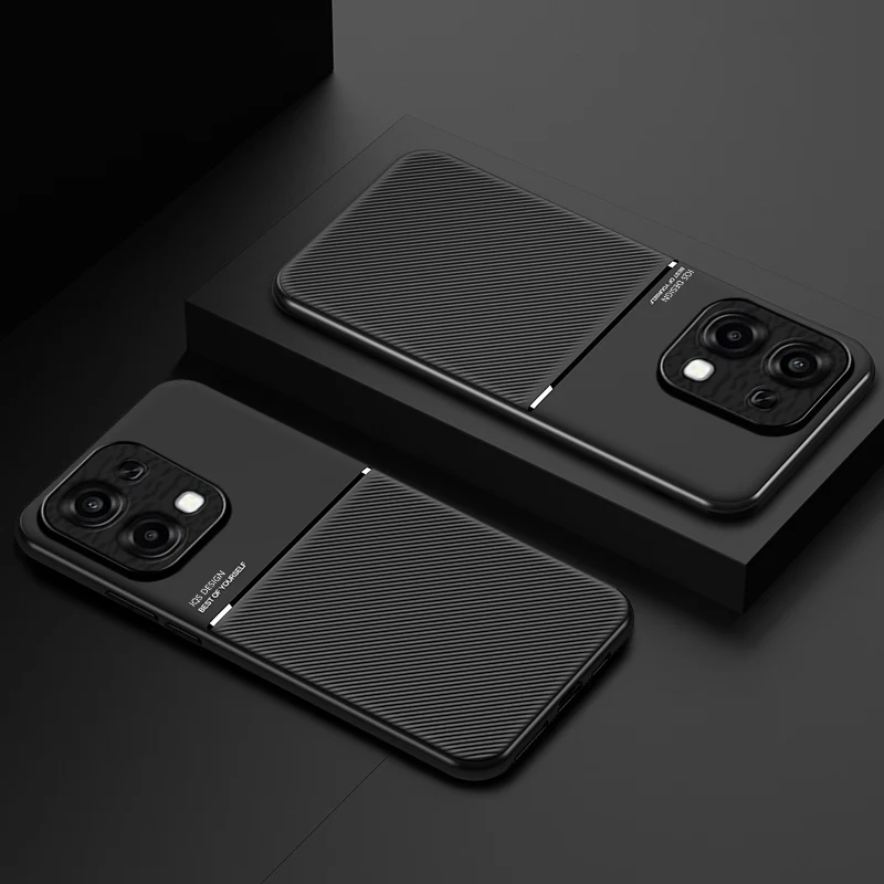 For Oppo A5 A6 Pro Phone Case Ultra-thin Magnetic Texture Leather Case for Oppo A5 A6 5G A60 A5X Back Cover Mobile Phone Coques view 5