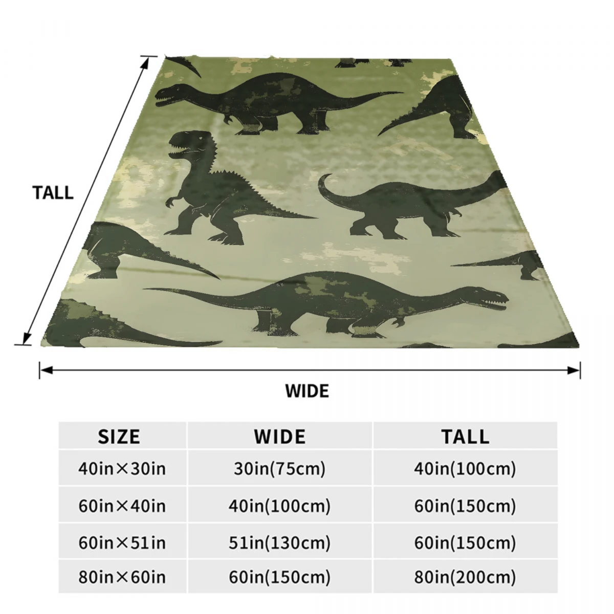 1 قطعة بطانية خضراء الديناصورات الجوراسية طباعة مريحة الفانيلا بطانية للمنزل غرفة المعيشة ديكور غرفة نوم هدية عيد ميلاد للبنين #6