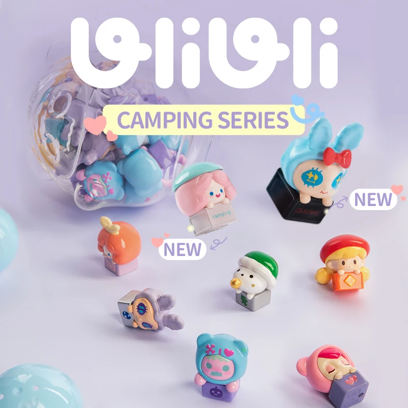 

Finding Unicorn Camping Series UliUli all-star camping series Uli blind box (4 / pack) Toy Anime Kid Toy Kawaii Action