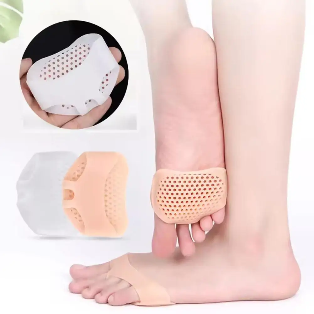 1 pasang pemisah jari kaki silikon, untuk menghilangkan rasa sakit, bantalan Metatarsal, sol pijat kaki Orthotics, kaus kaki kaki kaki, perawatan kaki T J9Z2