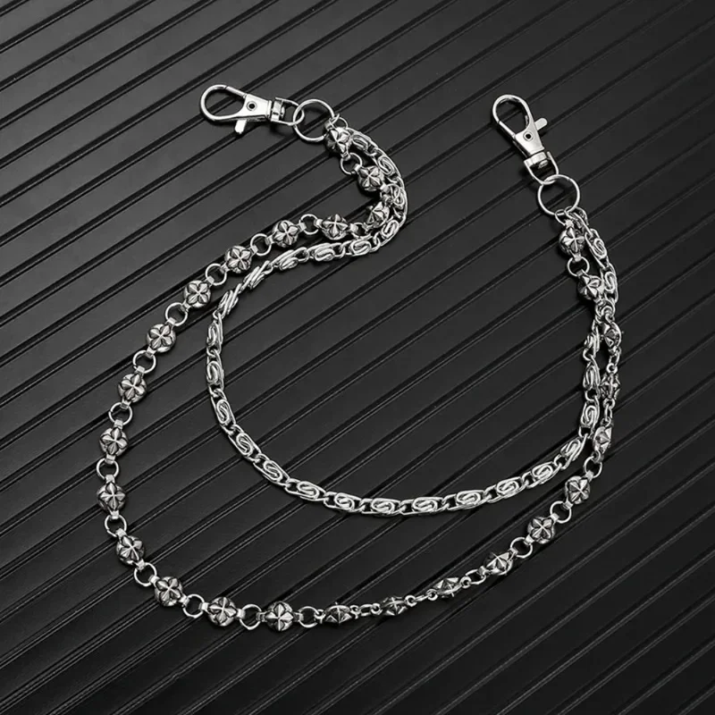 Harajuku Style Street Hip-Hop Jeans Chain with Punk Style Double-Layer Waist Chain for Men aAccessories Drop shipping
