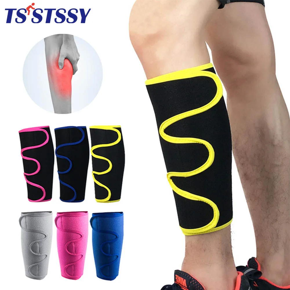 

1Piece Calf Brace Torn Muscle Shin Splint Brace Lower Leg Neoprene Runners Injury Strain Tear Splints Calf Compression Sleeve